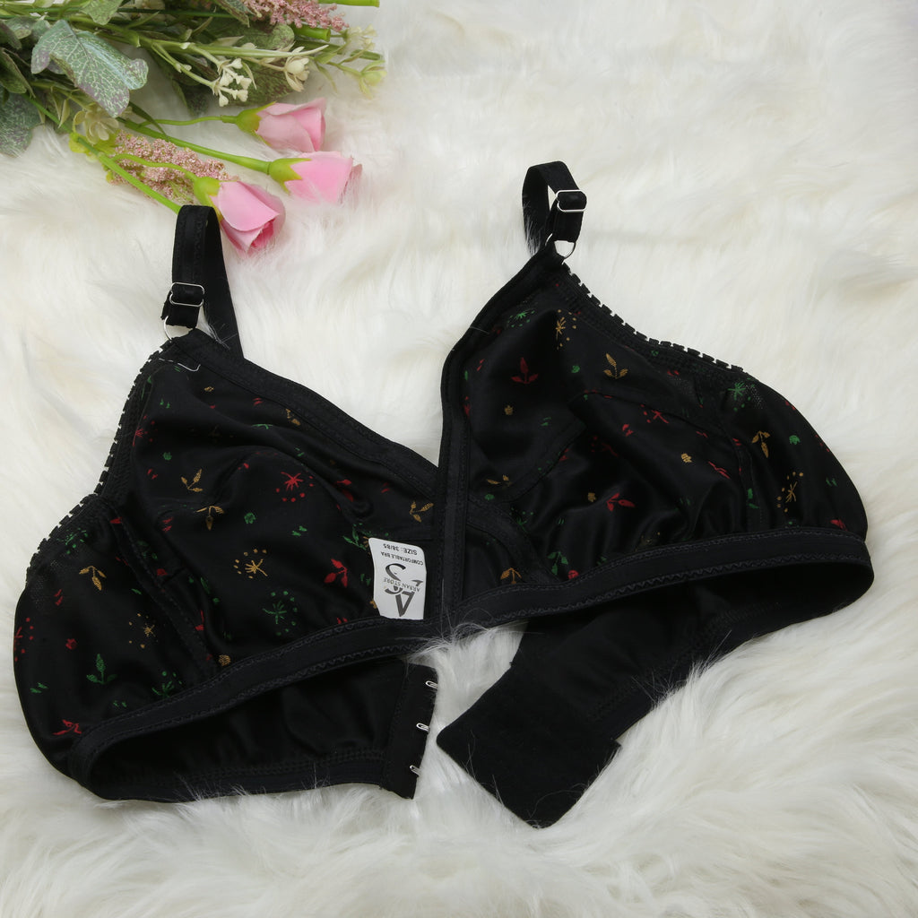 4 Piece Printed Jersey Bra Set – Soft, Stretchable & Comfortable Fit