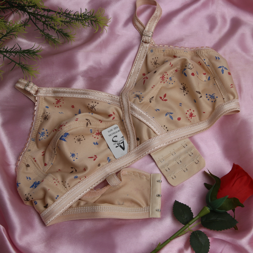 4 Piece Printed Jersey Bra Set – Soft, Stretchable & Comfortable Fit